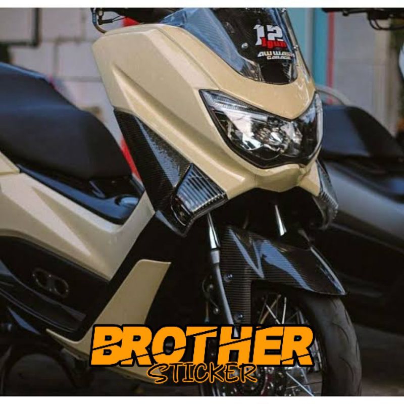 Profix skotlet cream glossy scotlet beige kilap stiker vinyl krem sticker mocca decal motor scoopy m