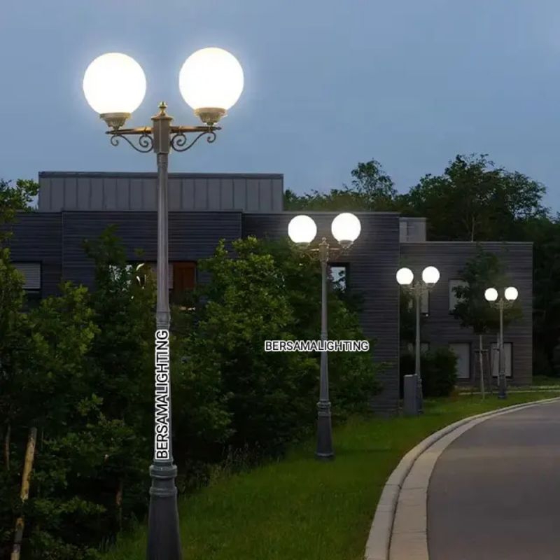 ⭐GARANSI⭐LAMPU TAMAN 2.BOLA LAMPU PENERANGAN HALAMAN RUMAH