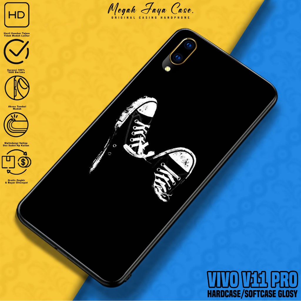 Softcase VIVO V11 PRO - Case Hp VIVO V11 PRO Motif BLCK - Casing Hp VIVO V11 PRO -  Silikon Hp VIVO 