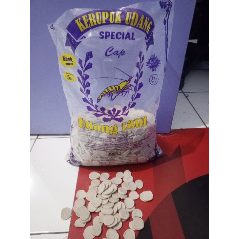 

1kg kerupuk Palembang tebal kecil cap udang laut