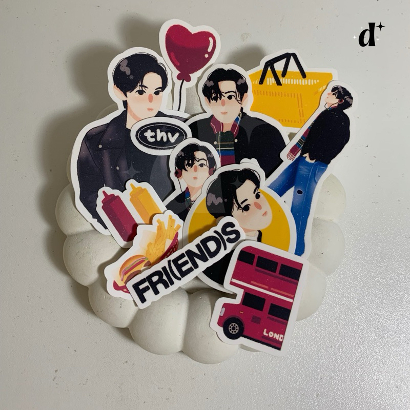

V Taehyung FRI(END)S Sticker Pack | donberry