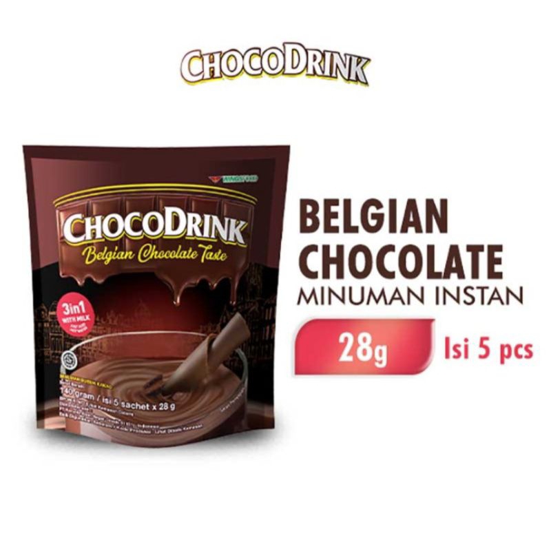 

CHOCODRINK Minuman Instan Belgian Cokelat 5 x 28 g