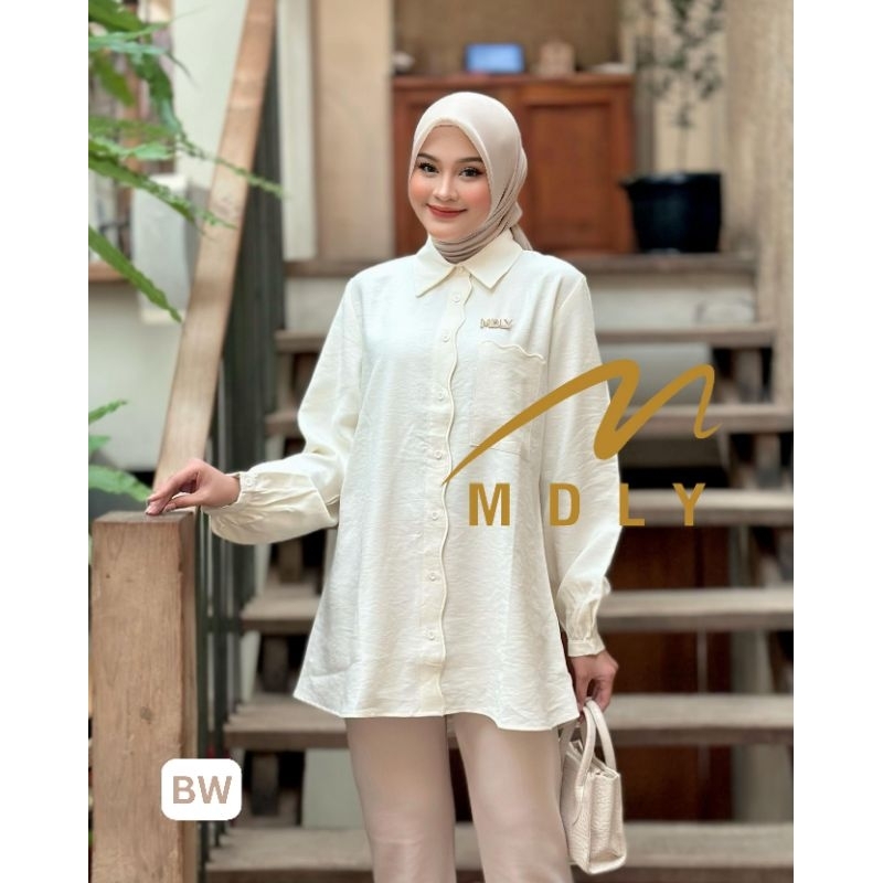 Premium Original1 Jesva Tunik MDLY Kemeja Wanita Tunik Motif Terbaru