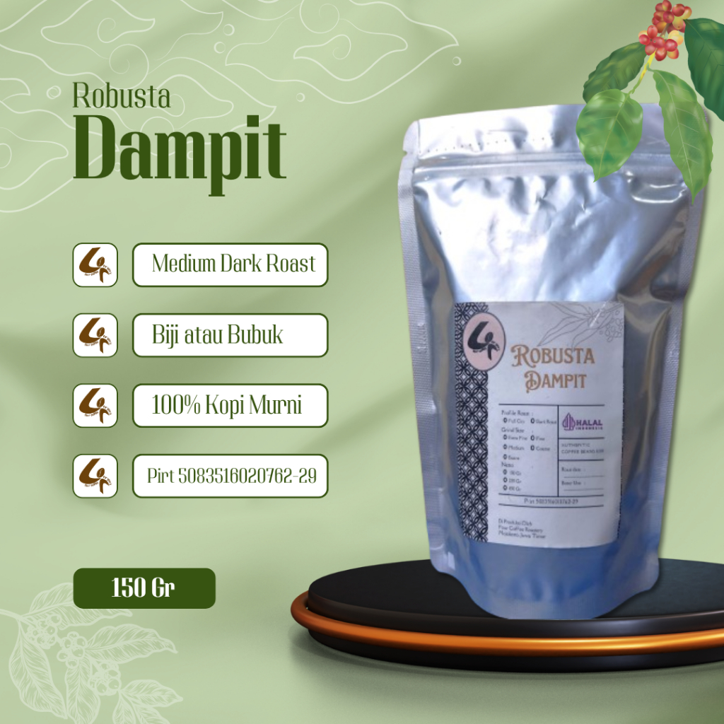 

Kopi Robusta Dampit Kopi Bubuk dan Biji Sangrai