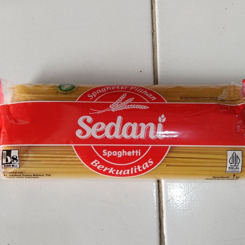 

Sedani Spaghetti 1kg / Mie Spaghetti 1kg / Sedani 1kg