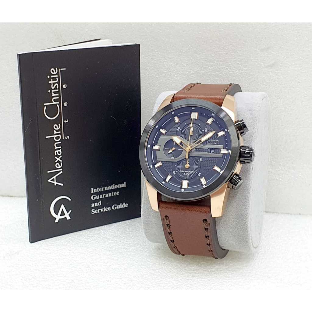 Jam Tangan Analog Pria Alexandre Christie Ac 6265 Mc All Stell Solid ORIGINAL