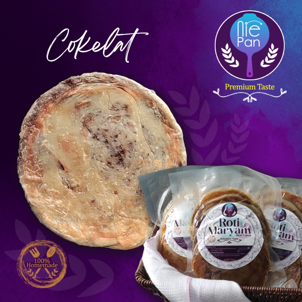 

Roti Maryam, Roti Canai - COKELAT - isi 5pcs - Nie Pan