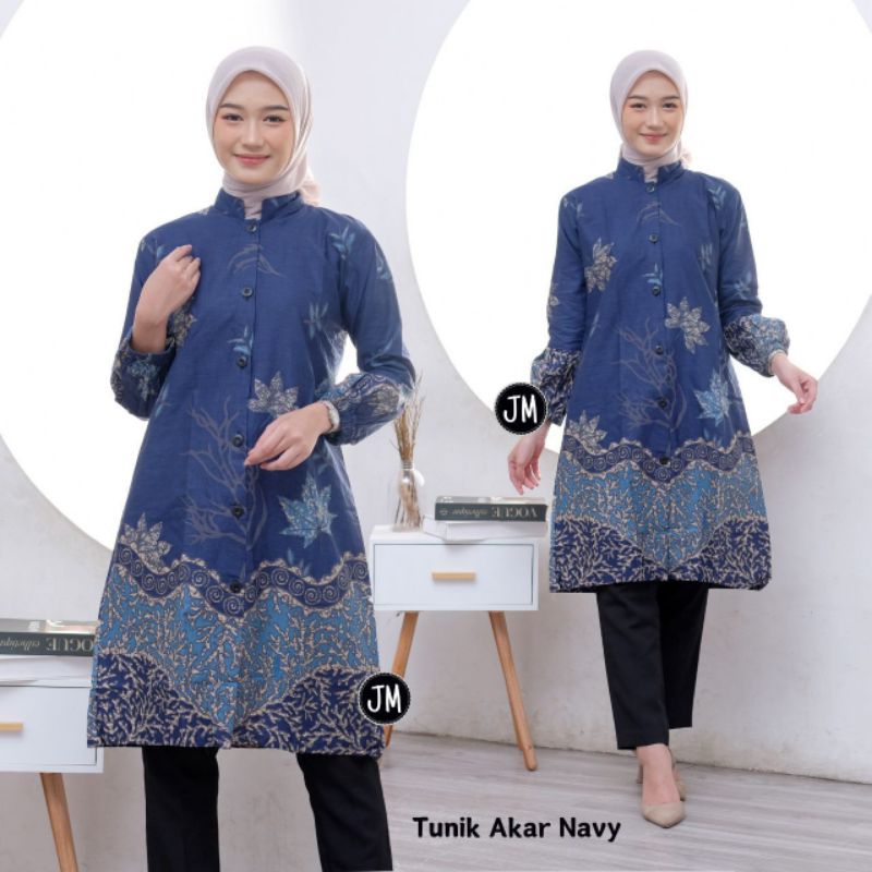 Atasan Batik Wanita Tunik Tradisional // Tunik batik wanita // Tunik busui friendly// Tunik kerja ka