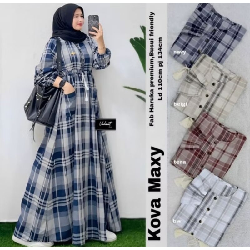 KOVA MAXY DRESS PINGGANG TALI SERUT