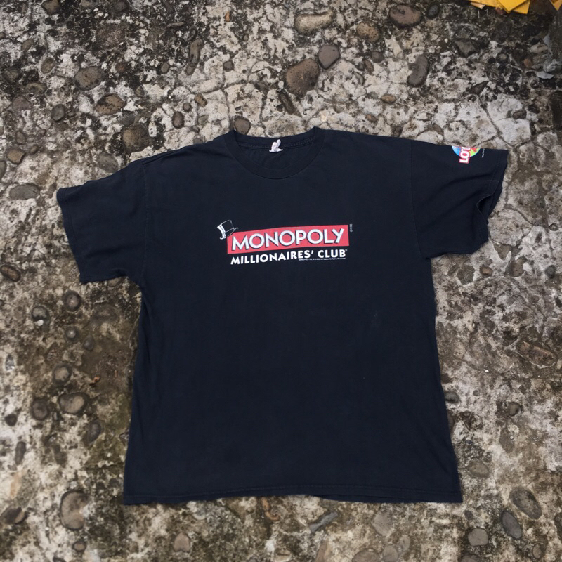 Kaos Vintage / Tshirt Vintage Art Monopoly Millioners Club CopyRight 2014