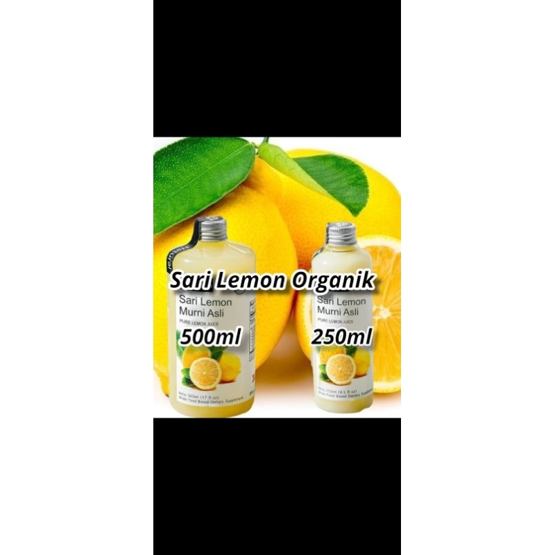 

Sari lemon murni organik minuman kesehatan