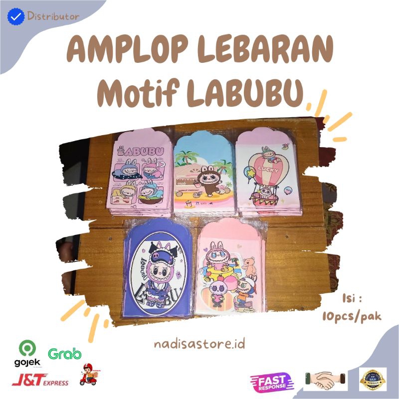 

AMPLOP LEBARAN ANGPAU MOTIF LABUBU UKURAN MEDIUM