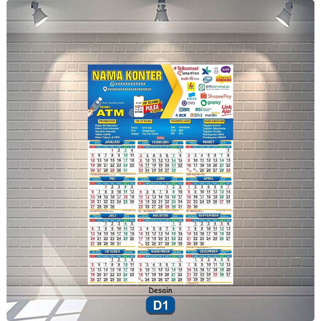 

Kalender 2025 |Kalender Toko | Kalender Counter