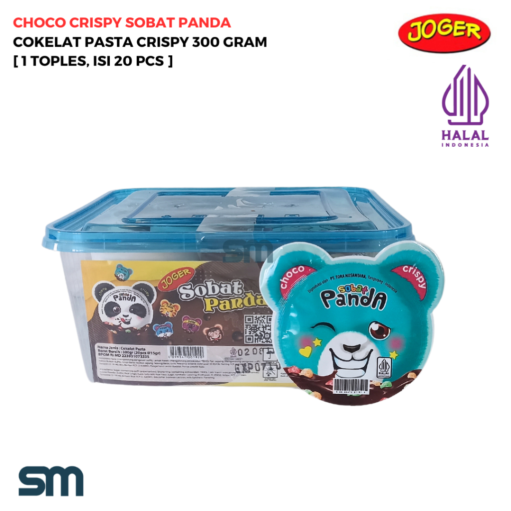 

JOGER COKELAT PASTA CRISPY SOBAT PANDA 300 GRAM [1 TOPLES, ISI 20 PCS]