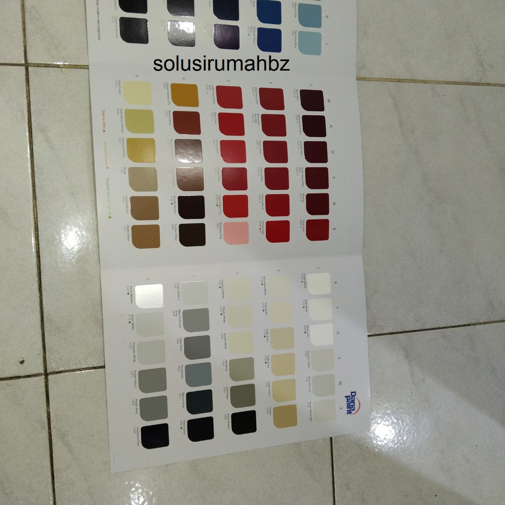 KATALOG WARNA DANAPAINT TOPCOLOR TOP COLOR lembaran atau kipas pilih dana paint catalog color card