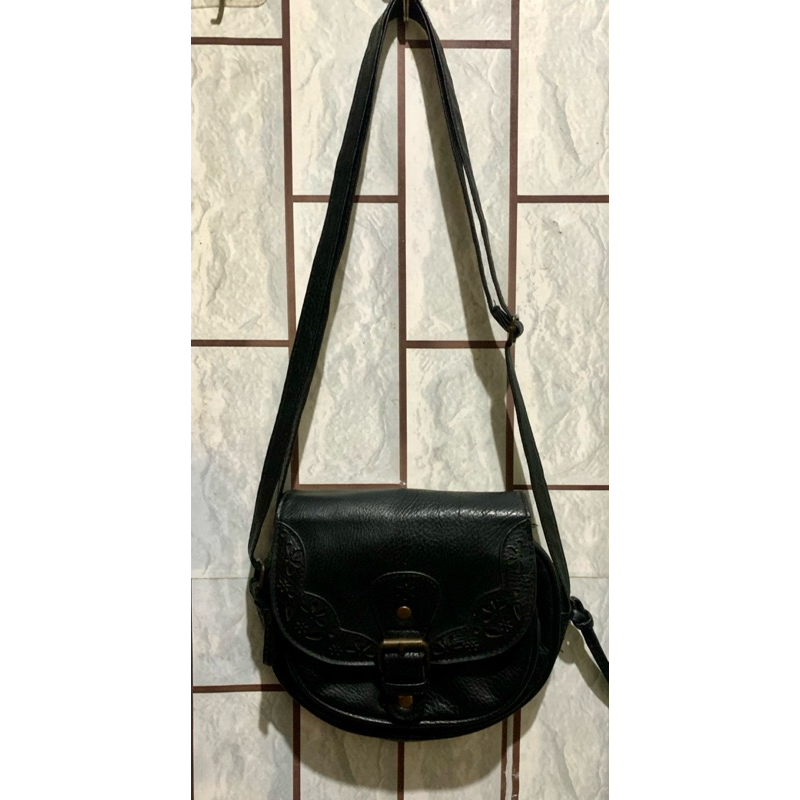 Tas selempang Atmosphere tas ketek crossbody tas hitam