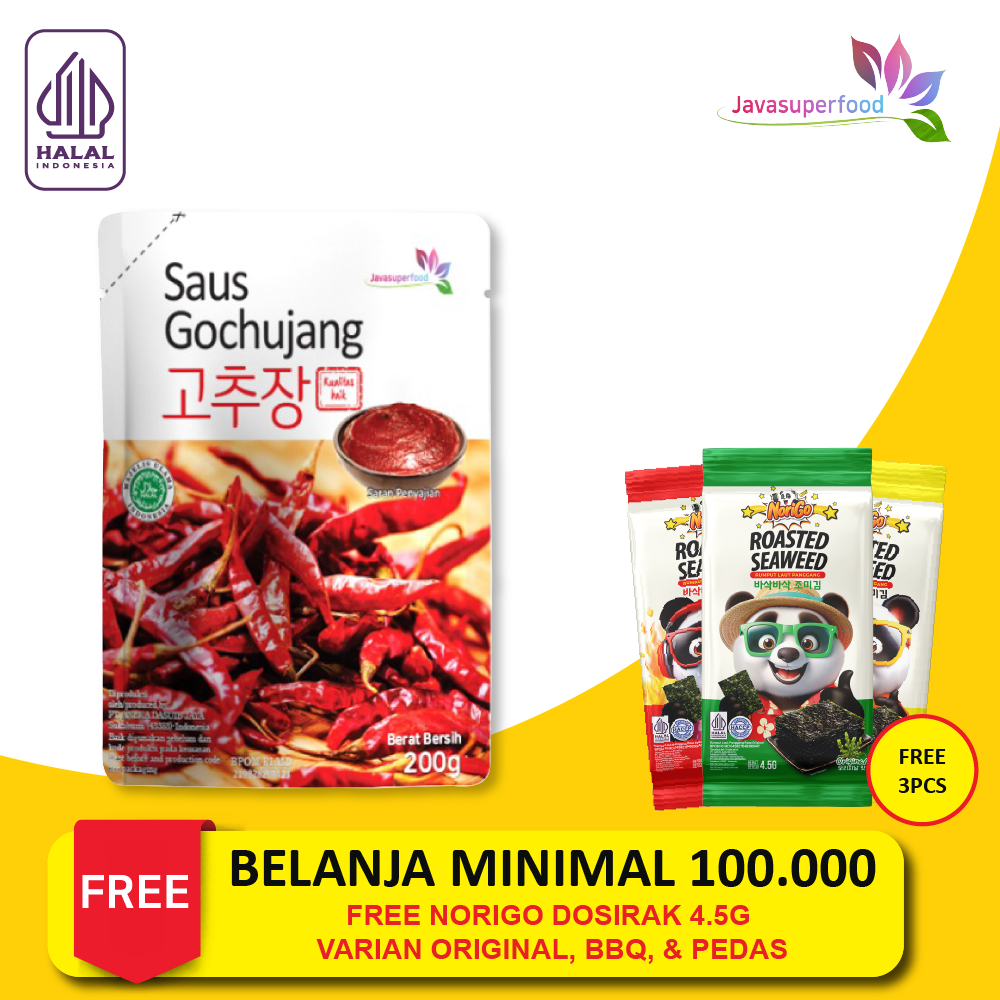 

Gochujang HALAL 200g Rasa Asli Korea/Sauce Sambel Pasta/Chili Paste Gochujang Korea