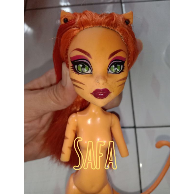 kepala Monster High Toralei Cat Barbie Mattel Preloved