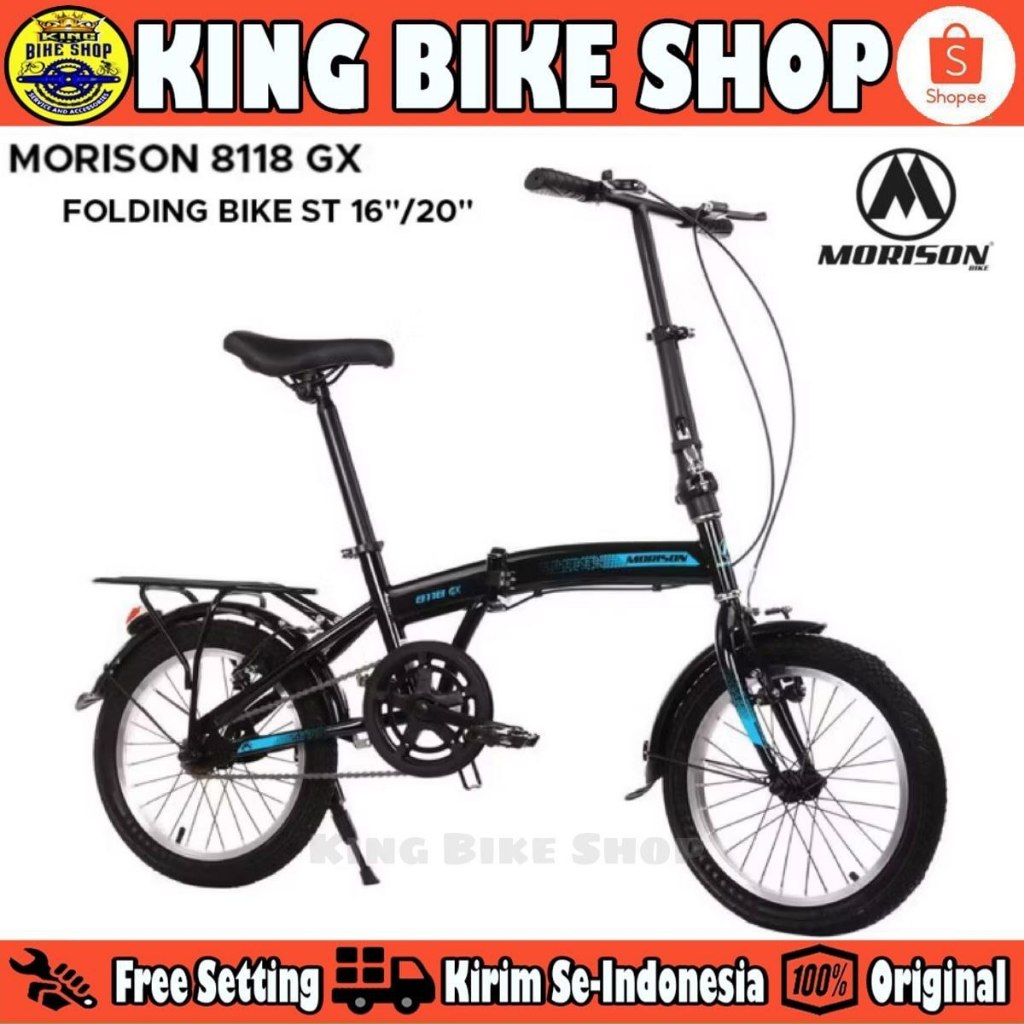 Sepeda Lipat 16 20 Inch MORISON 8118 GX // Morison 8112 Boncengan Single Speed