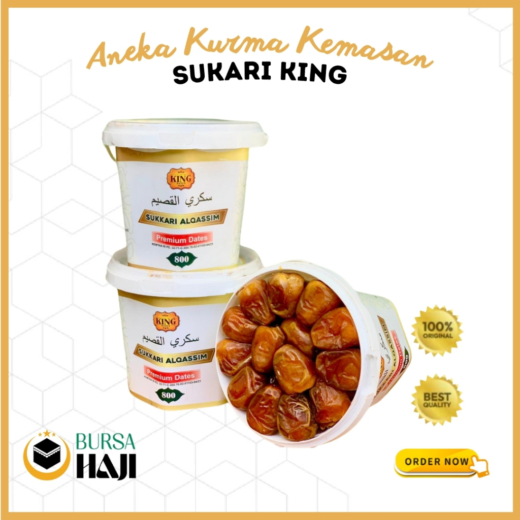

Kurma Sukari KING Ember 800gram / Kurma Sukari Basah