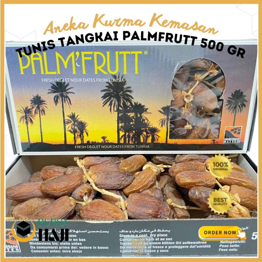 

Kurma Tunis Tangkai Palm Frutt 500gr /kurma tunisia/ kurma tunis tangkai