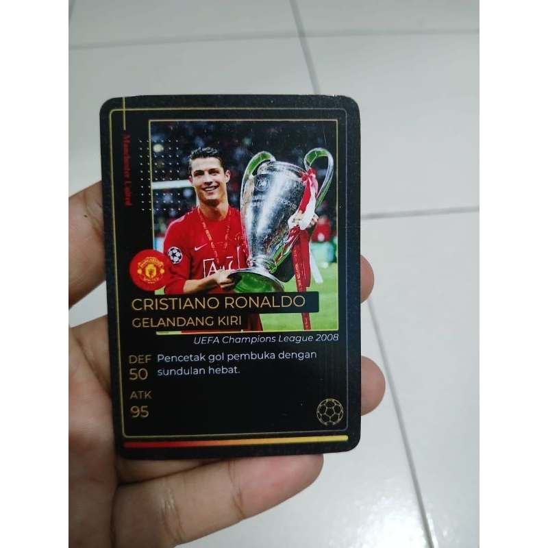 Flashcard 1 set isi 12 kartu Manchester United Mu UCL 2008