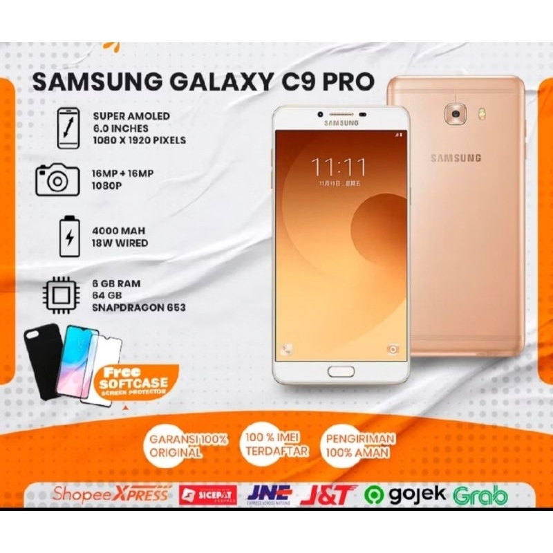 Samsung C9 pro second murah original berkualitas