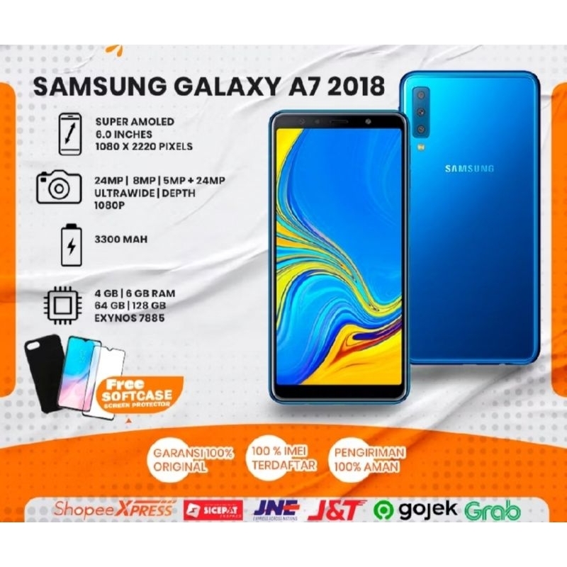 Samsung A7 2018 second original resmi