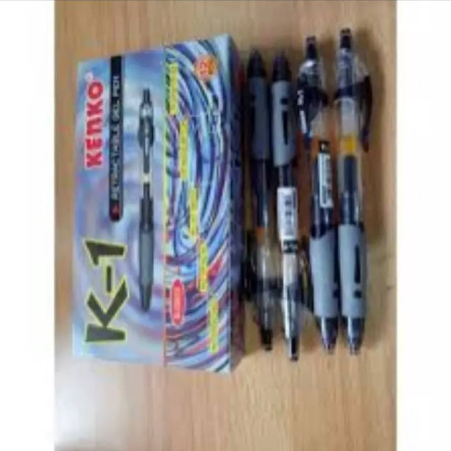 

pulpen kenko k1 0.5 hitam satuan