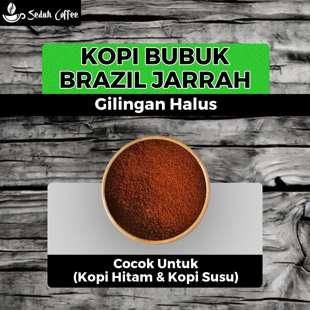 

SEDUH- Bubuk Kopi Bubuk Brazil Jarrah siap seduh 200gr