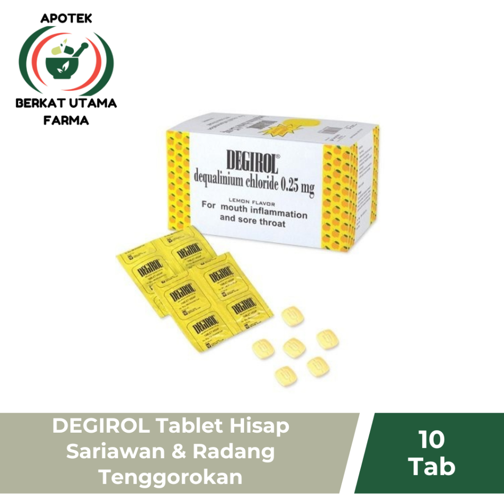 DEGIROL Tablet Hisap - Sariawan - Radang Tenggorokan