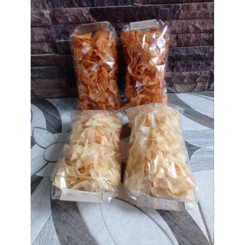 

Keripik Singkong Pedas Manis Dan Original Asli 200gr
