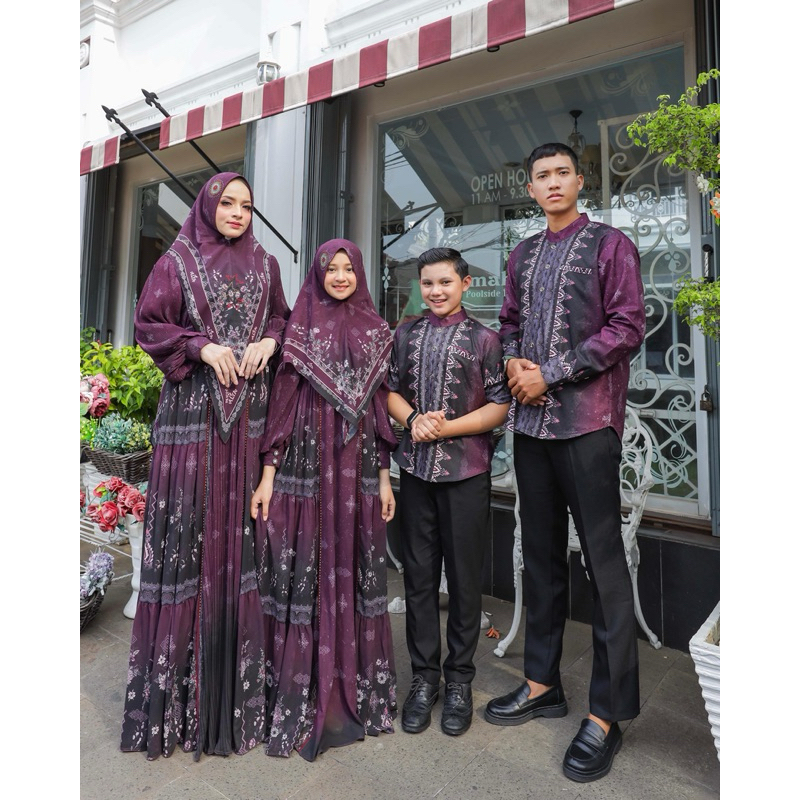 GAMIS SET SERIMBIT DELISHA RAYA SERIES ORI BY ALYA SYARI