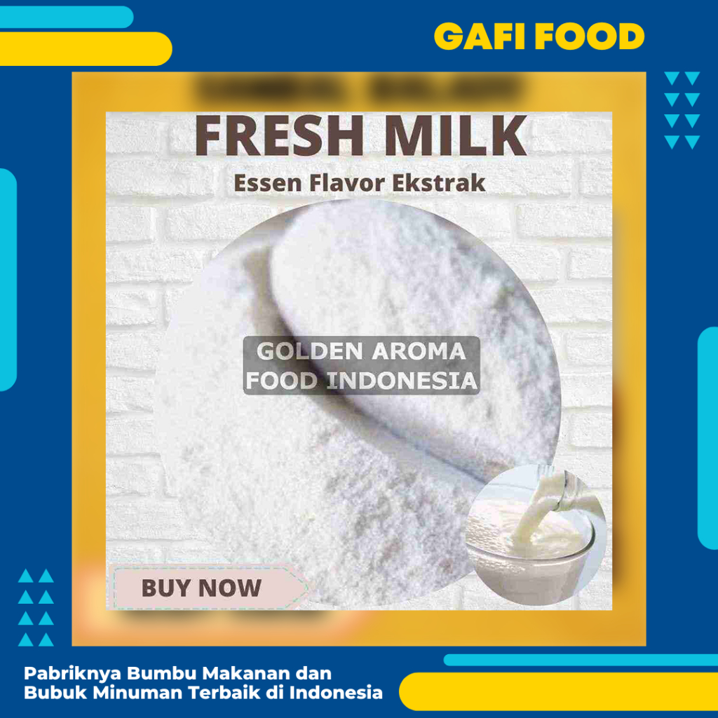 

Bubuk Fresh Milk Pure Efe 1/2 Kg Flavor Essen No Sugar No Creamer HALAL FOOD GRADE GAFI