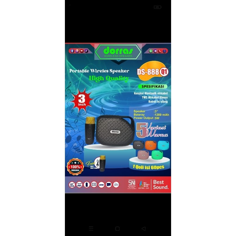 SPEAKER VIRAL DORAS 888 Q1