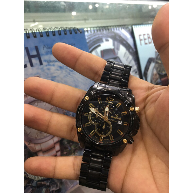 jam tangan mirage 8714 pria original