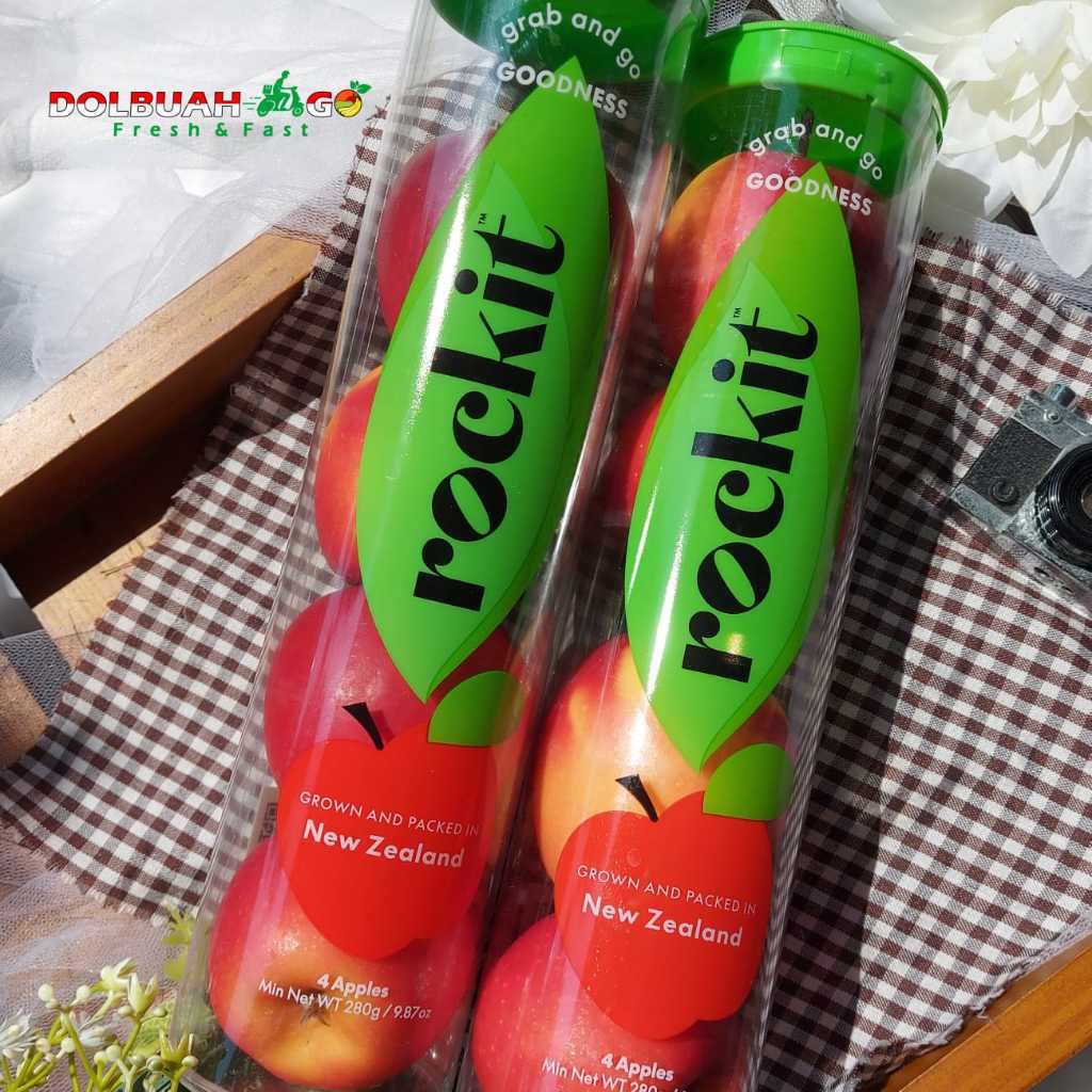 

Apel Merah Kecil Rockit Tabung Manis Crunchy isi 4 - DolBuah