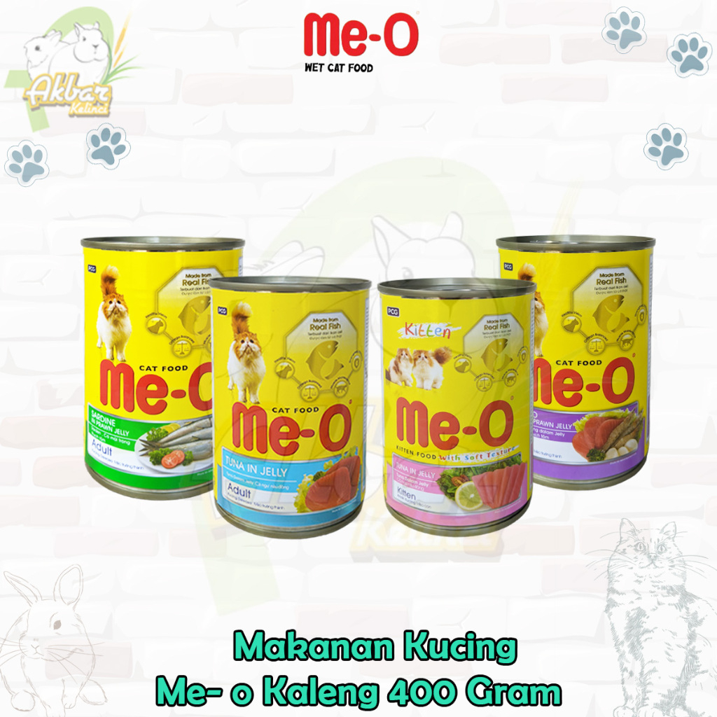 MEO KALENG 400 Gram - Makanan kucing basah - Meo wet food kalengan - Makanan kucing kalengan