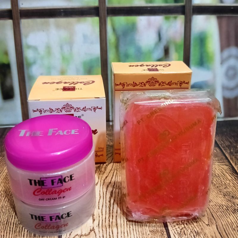 PAKET THE FACE CREAM COLLAGEN & SABUN COLLAGEN BPOM