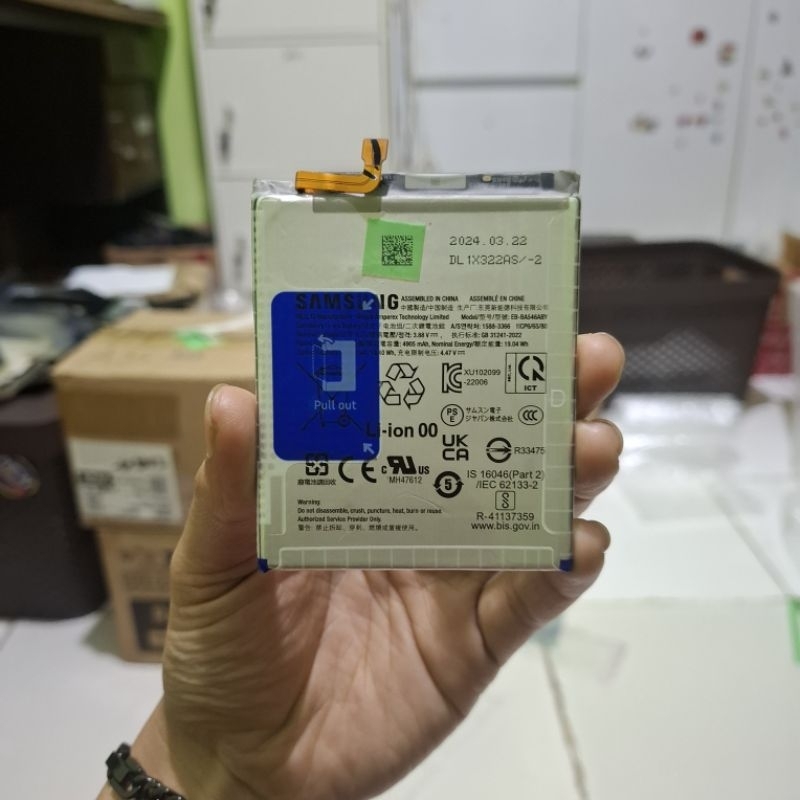 Baterai>Battery>Batre Samsung A55 5G Original Bekas Copotan EB-BA546ABY