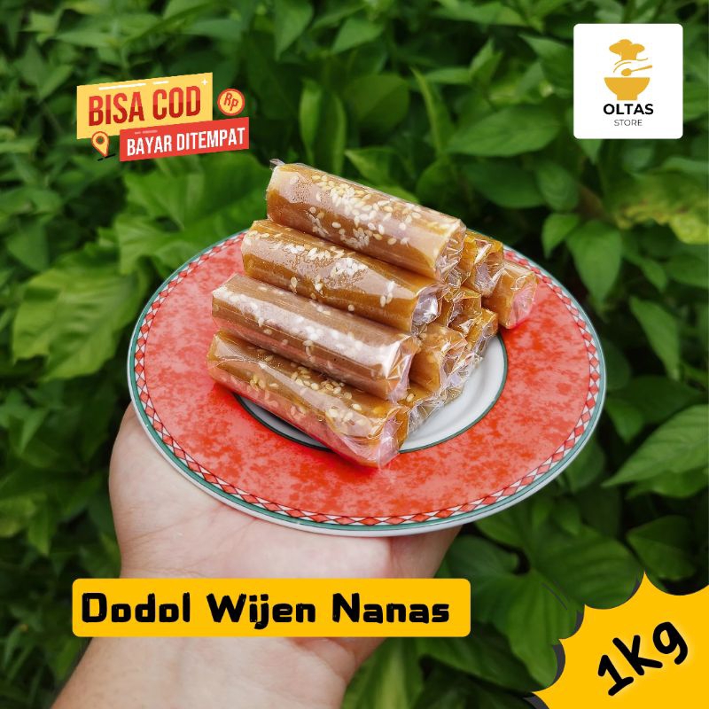 

Dodol Wijen Nanas Lejiit 1 Kg / Dodol Wijen Asli Sunda / Dodol Tanpa Pemanis dan Pengawet Buatan