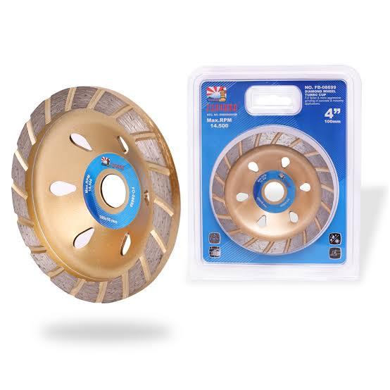 Fujiyama Diamond Cup Grinding Wheel Turbo 4"