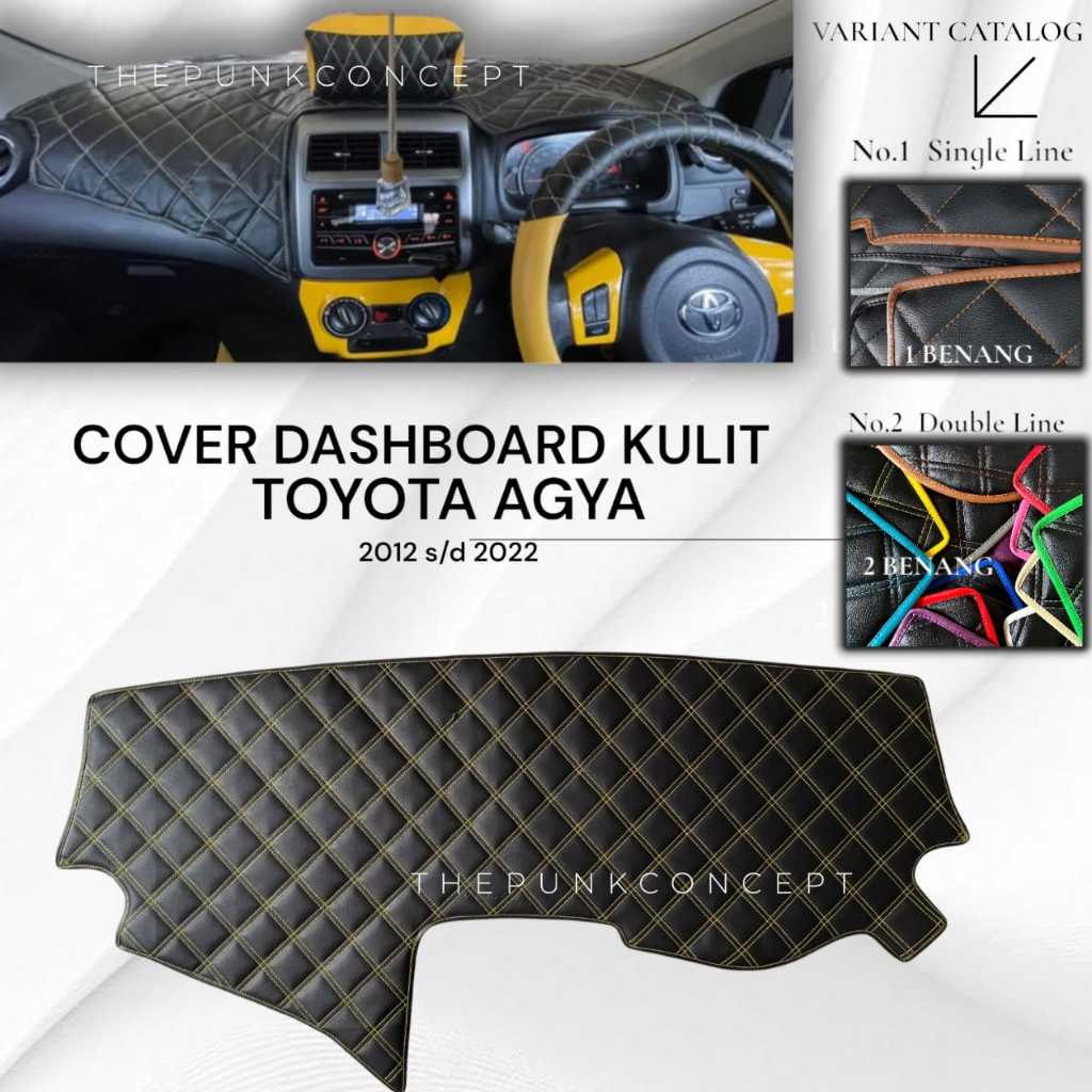 Cover Dashboard Kulit AGYA Toyota Aksesoris Pelindung Dasbor Mobil Interior