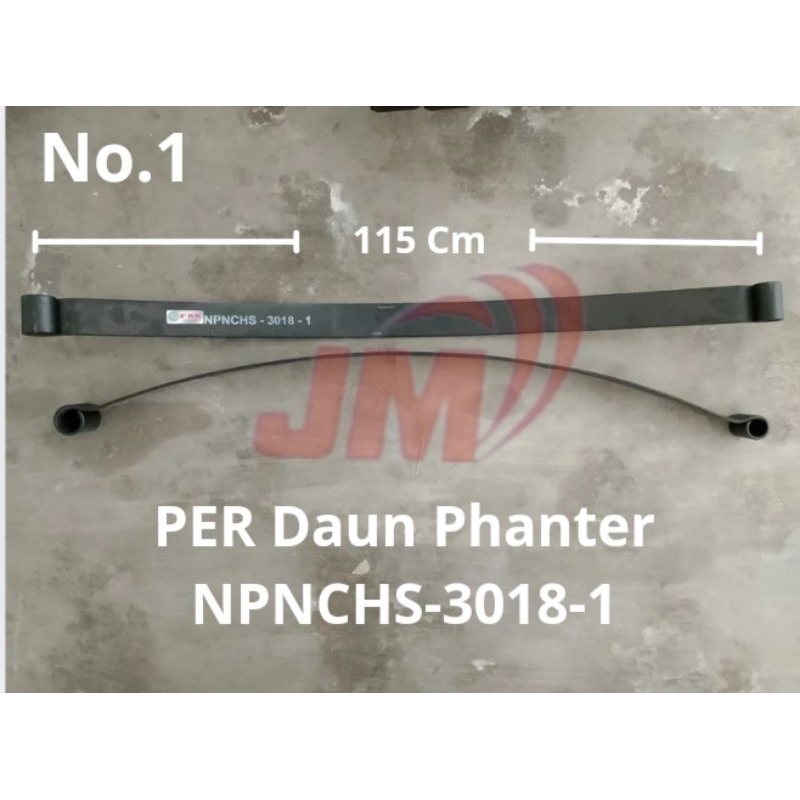 PER DAUN ISUZU PANTHER No.1 Ada Lubang Bushing ( PER Babon ) L = 6 Cm ( NPNCHS-3018-1 )