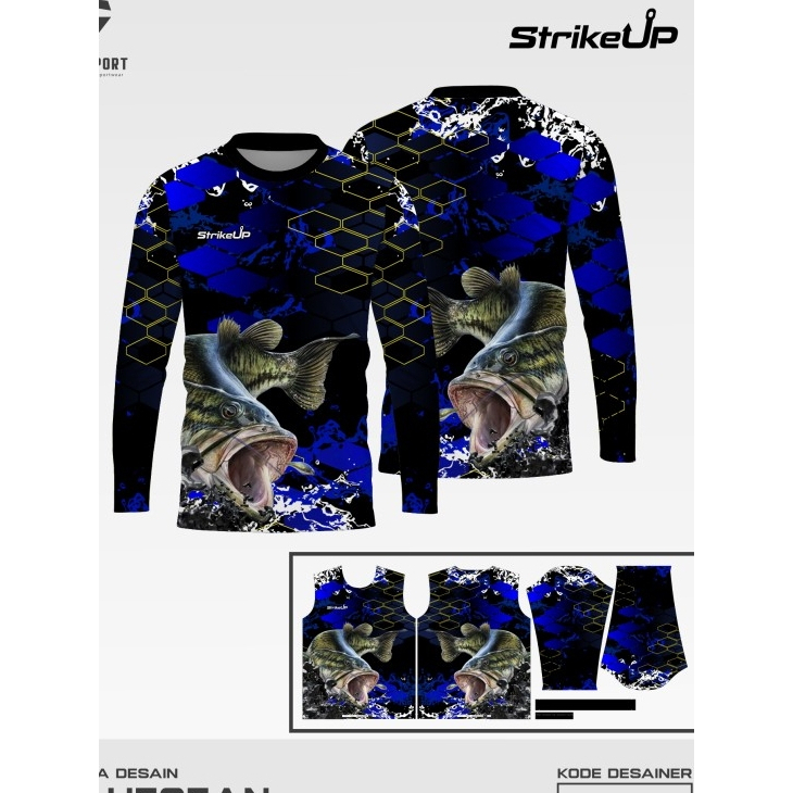 REGARSPORT - 322 Kaos mancing pria lengan panjang