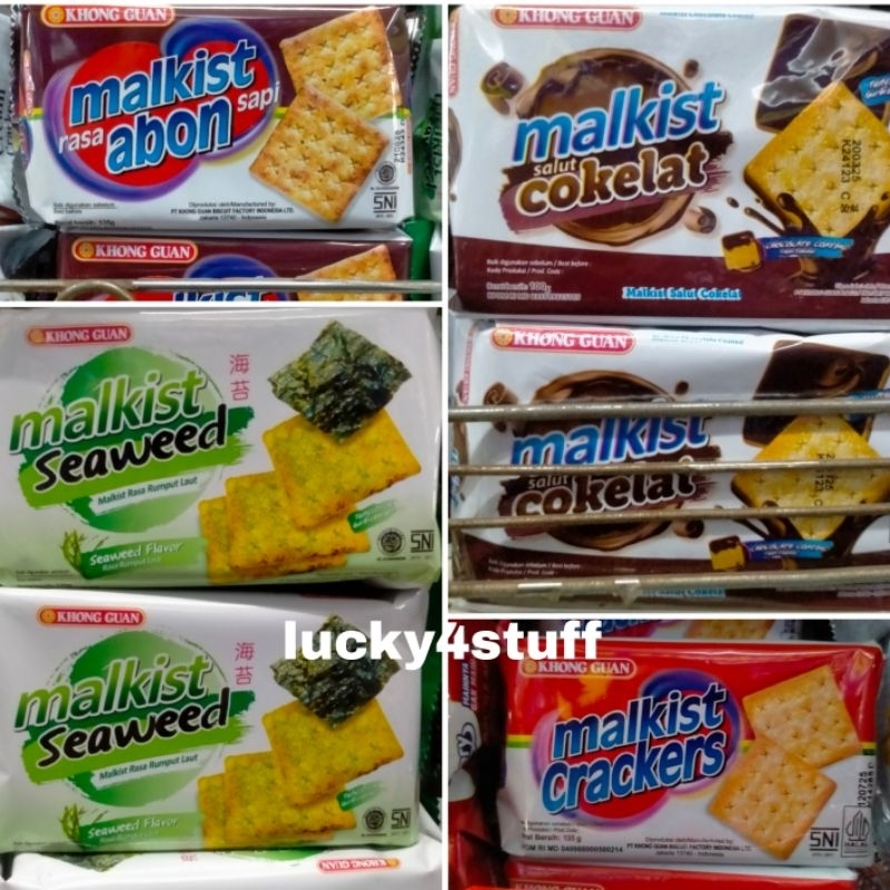 

Khong Guan Malkis Crackers Seaweed Abon Coklat Biskuit