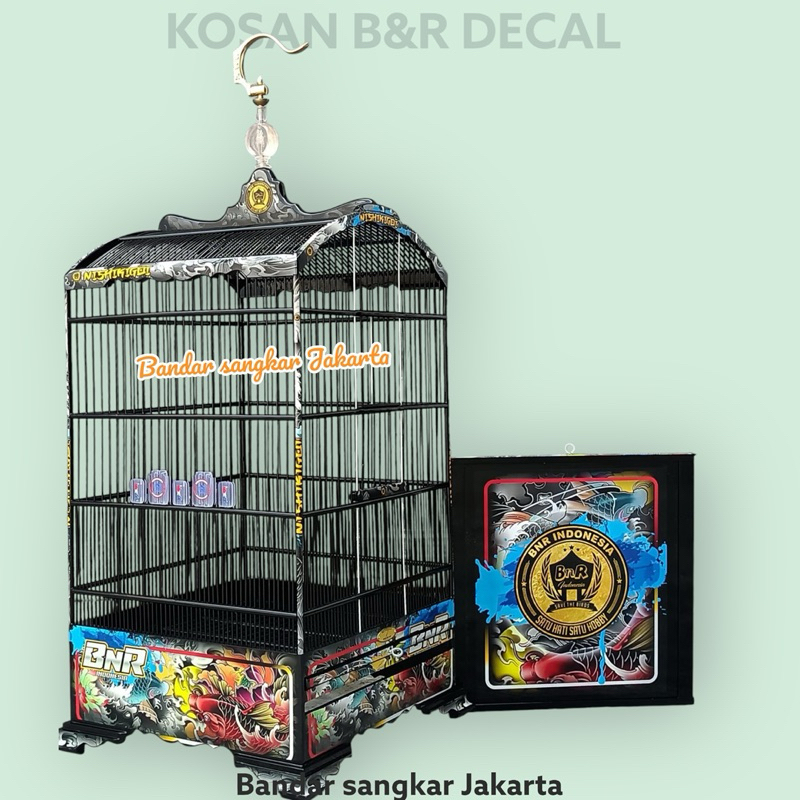 SANGKAR KANDANG KOSAN BnR B&R DECAL
