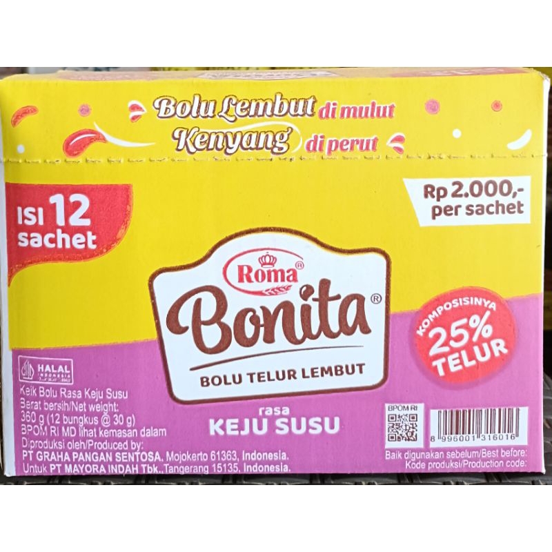 

BONITA 1BOX ISI 12 SACHET