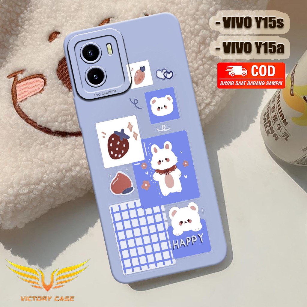 New Kartun Case - Softcase Vivo Y15s / Y15a Terbaru - Case Hp Vivo Y15s / Y15a - Casing Vivo Y15s / 
