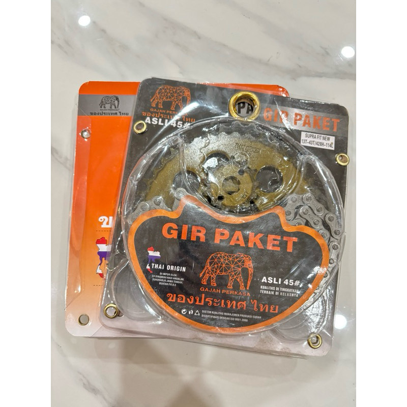 Gir Paket / Gear Set Supra Fit New 13T-43T/428H-114L Thai Origin